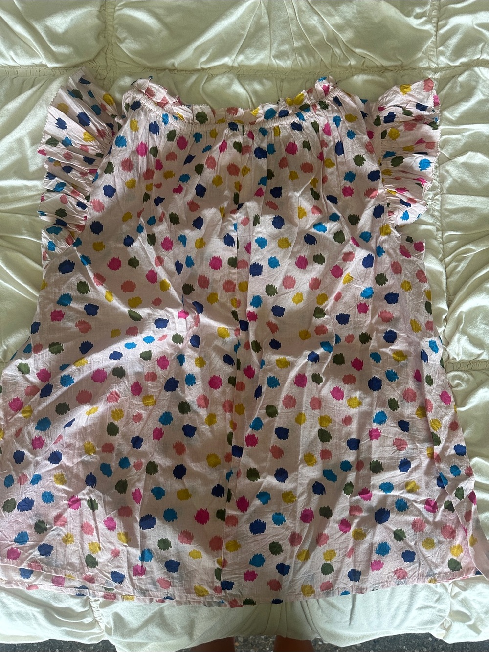 Women’s ' Multicolor Polka Dot Top - light pink - Picture 3 of 3
